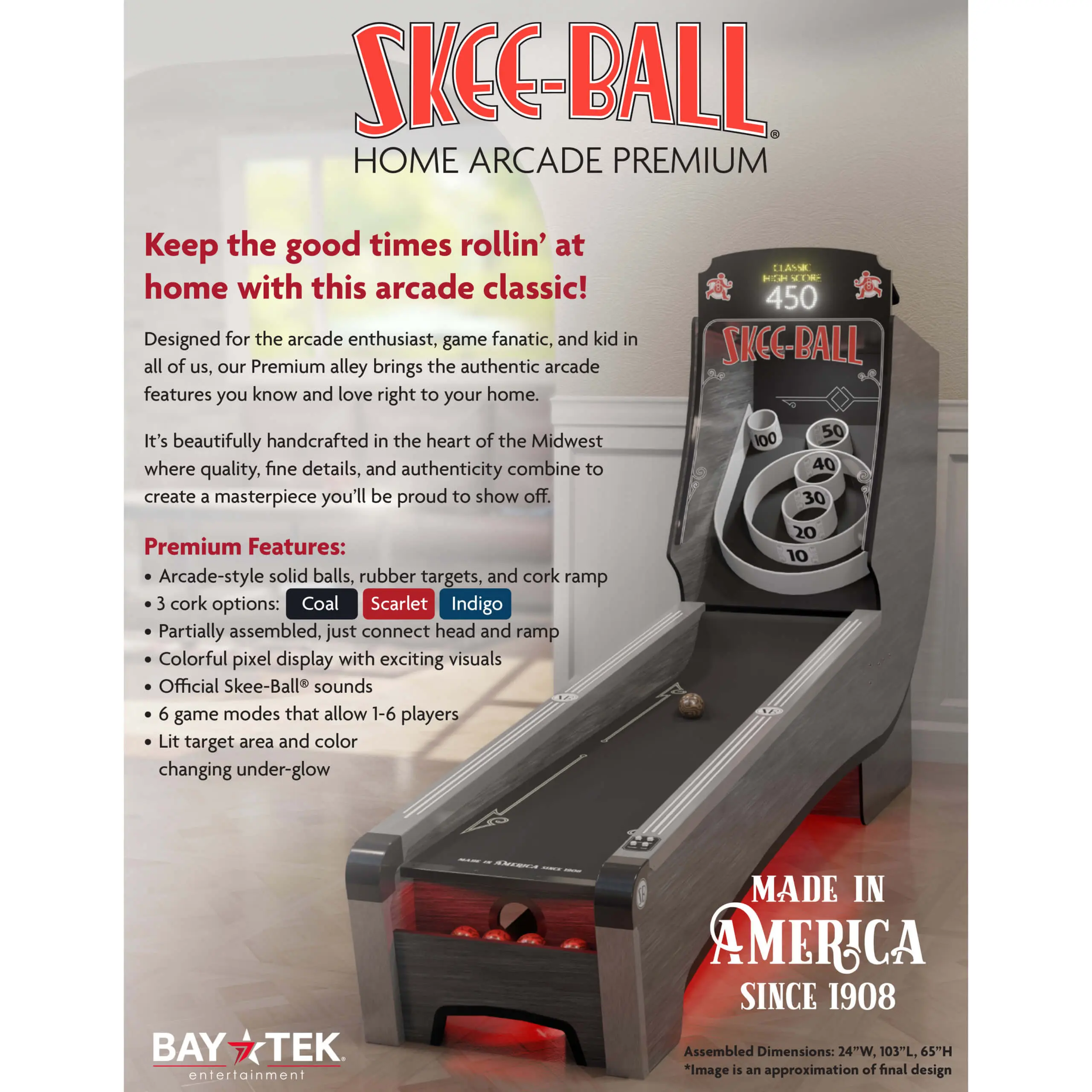 skee ball home arcade premium sell sheet scaled